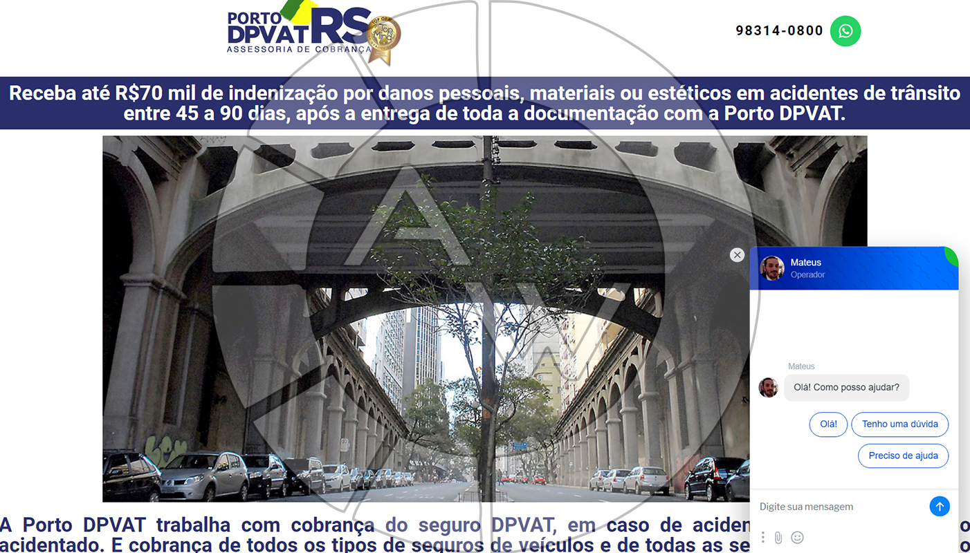 Site Porto DPVAT RS